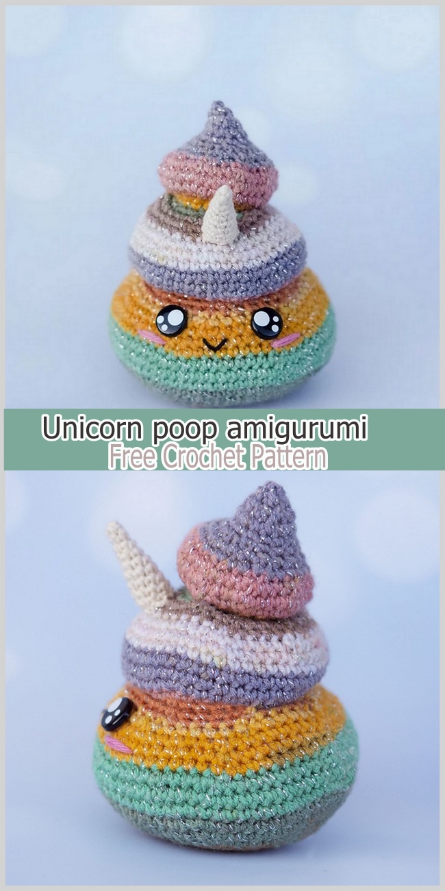 Unicorn poop amigurumi