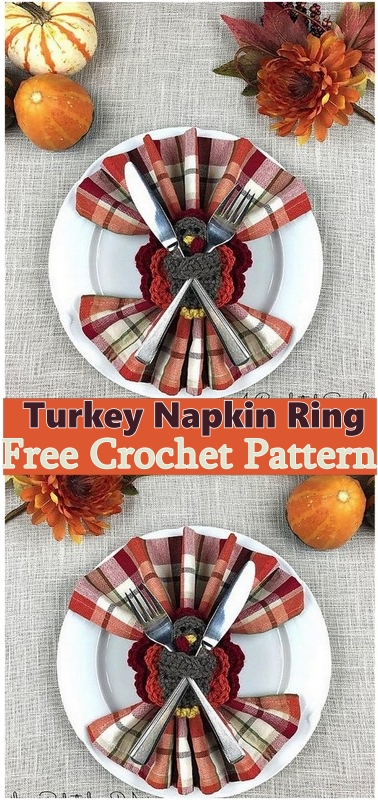 Turkey Napkin Ring & Flatware Holder