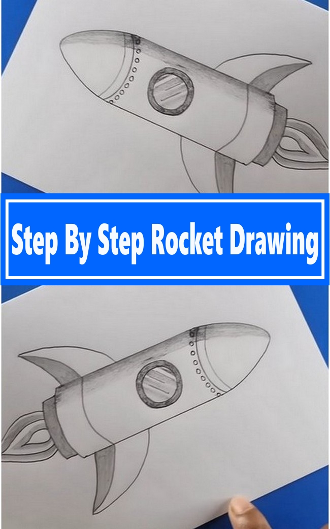Step By Step Rocket Drawing