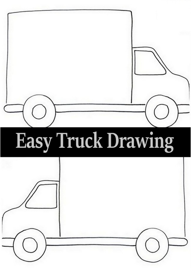 Easy Truck Drawing 