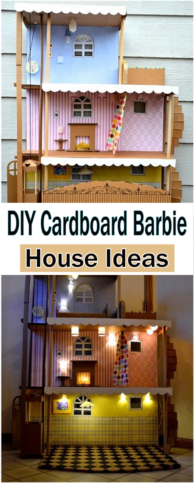 DIY Cardboard Barbie House