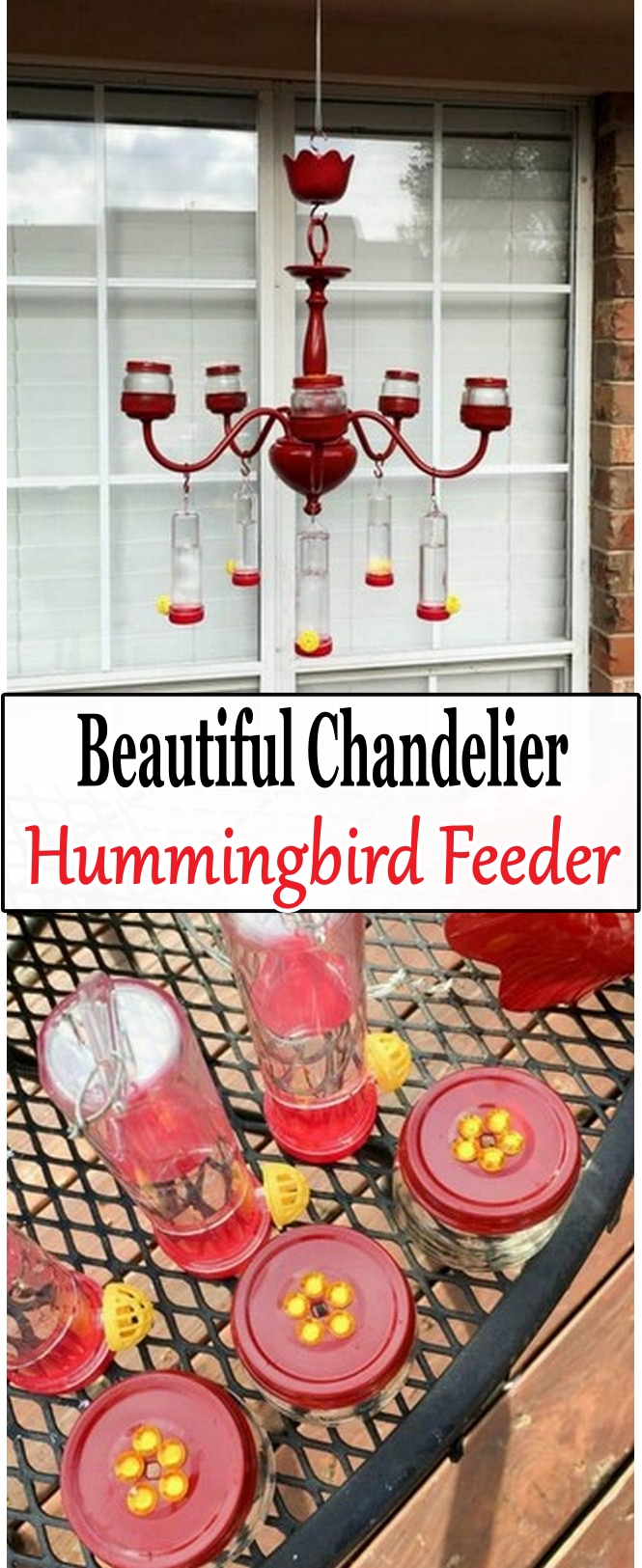 Beautiful Chandelier Hummingbird Feeder Ideas
