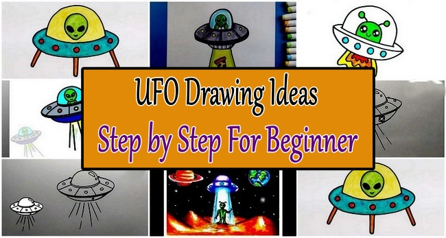 UFO Drawing Ideas Step by Step For Beginner
