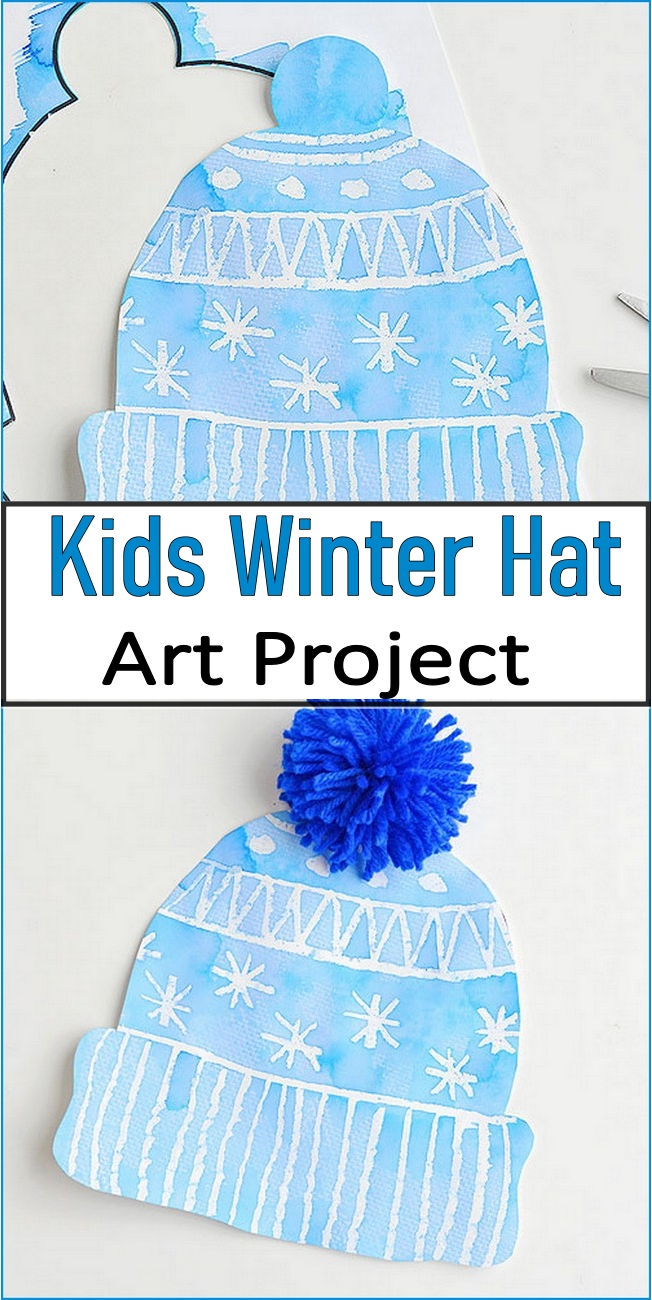 Kids Winter Hat Art Project 