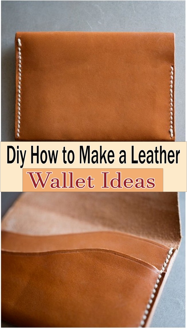 Diy How to Make a Leather Wallet project